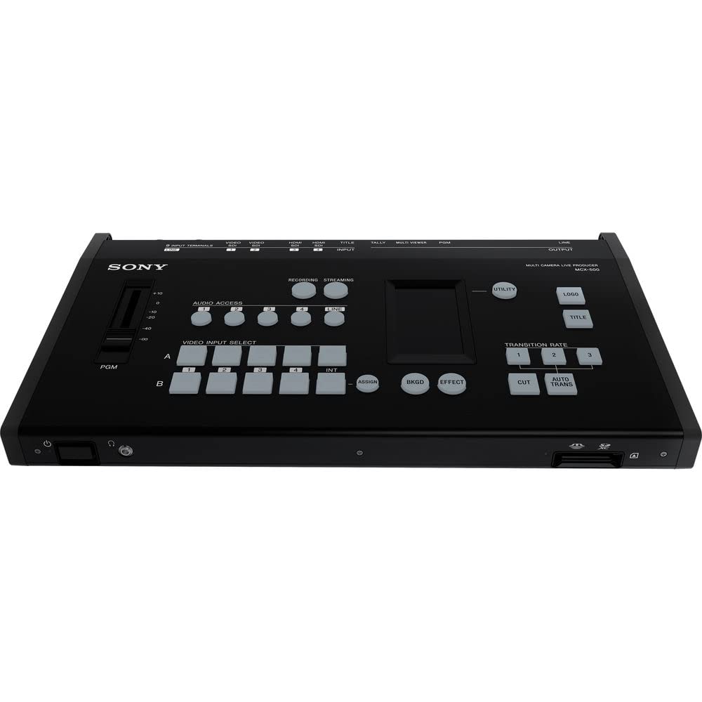Electronics Basket-Sony MCX-500 8-Input 4-Video Channel Global Production Streaming/Recording Switcher (MCX500) + 64GB Extreme Pro Card + Deluxe Cleaning Set + HDMI Cable + Memory Wallet + More