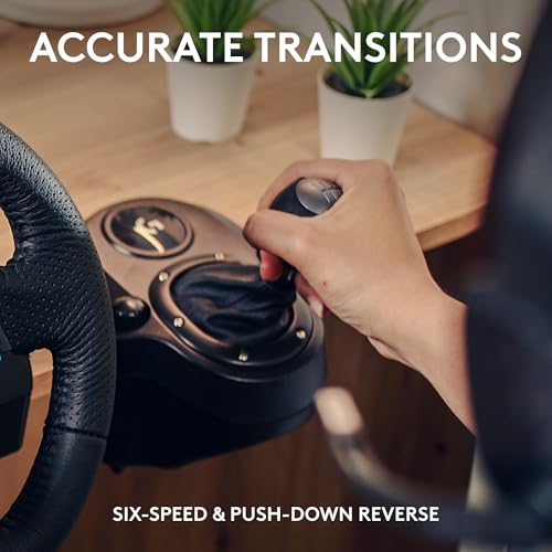 Logitech G RS Shifter & Handbrake with easy mode switching, height-adjustable handle, & included table clamp for RS & PRO Series