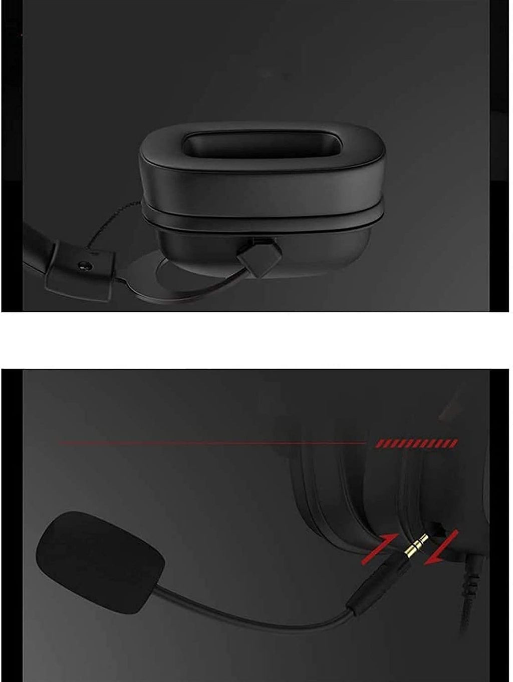 zhanghong Gaming Headset 3.5mm Wired Bass Stereo Noise Isolation Gaming Headphones with Mic for Laptop Computer, Cellphone, PS4 and so on- Volume Control