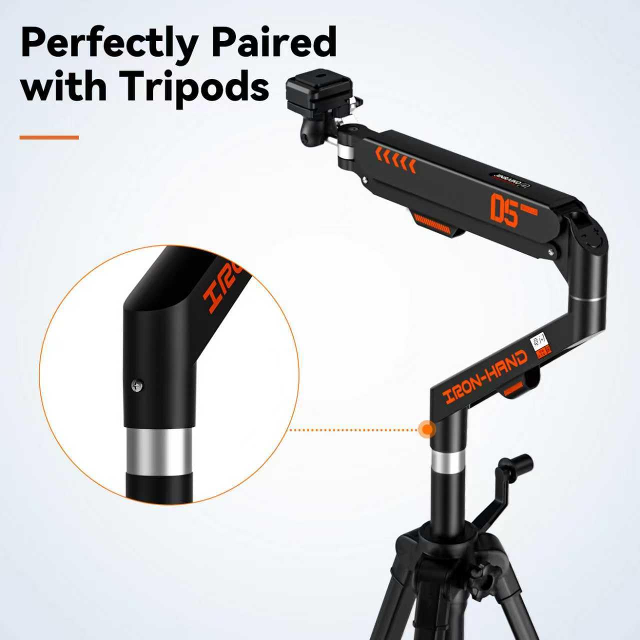 JINRAIKO Overhead Camera Mount with 360° Adjustable Arm & Phone Holder for TikTok Live Streaming Photography Studio Content Creation, Desk Mount for for DSLR Camera/Webcam/Microphone
