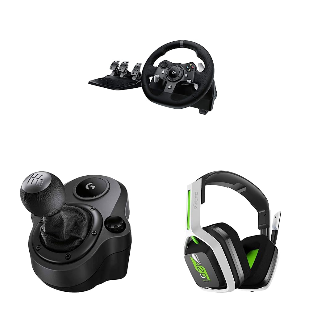 Logitech G920 Driving Force Racing Wheel, Pedals & Shifter Bundle