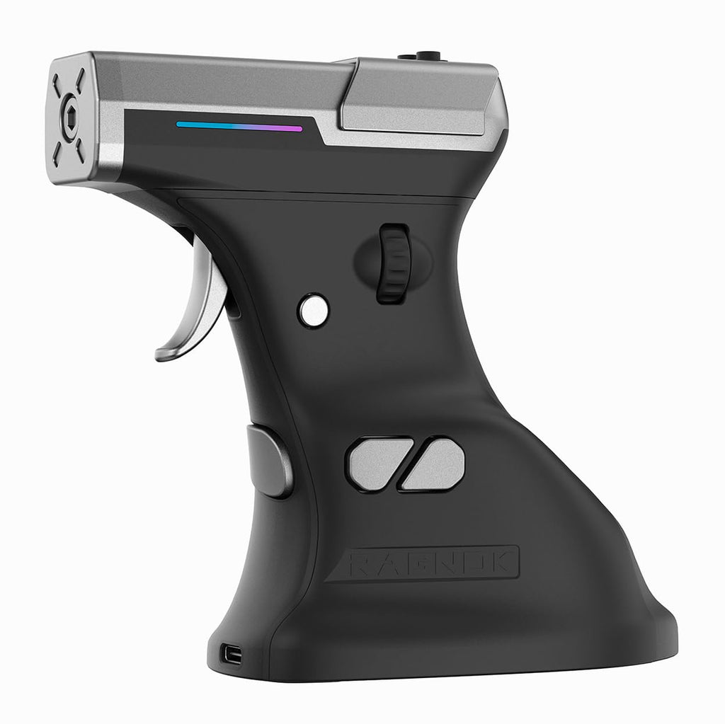 RAGNOK ErgoStrike7: Next-Gen FPS Gaming Mouse with Recoil (Black) - FPS Gun Grip Mouse, Ergonomic Vertical Design, Wireless/Wired USB for PC Gamers