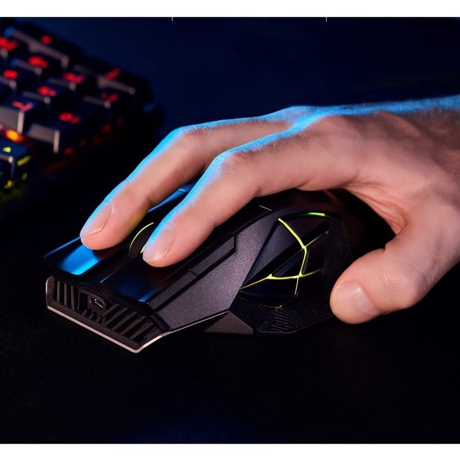 ASUS ROG Harpe Ace Aim Lab Edition Gaming Mouse, 54 g Ultra-Lightwieght, Connectivity (2.4GHz RF, Bluetooth, Wired), 36K DPI Sensor, 5 Programmable Buttons, ROG SpeedNova, Esports & FPS Gaming, Black