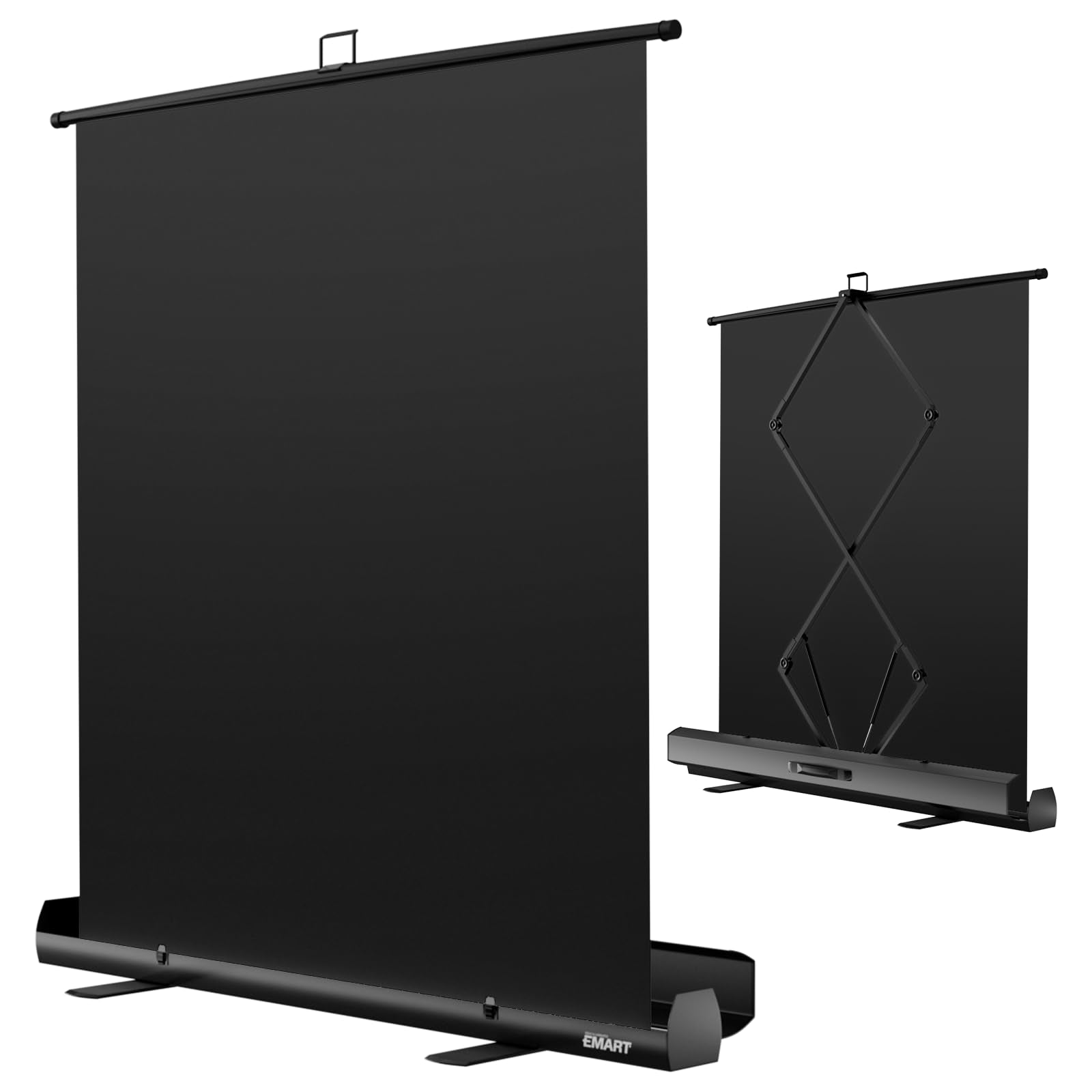 EMART Collapsible Chromakey Panel Green Screen for Background Removal, Portable & Retractable Wrinkle-Resistant Backdrop with Stand for Streaming, Photographic Studio, TikTok