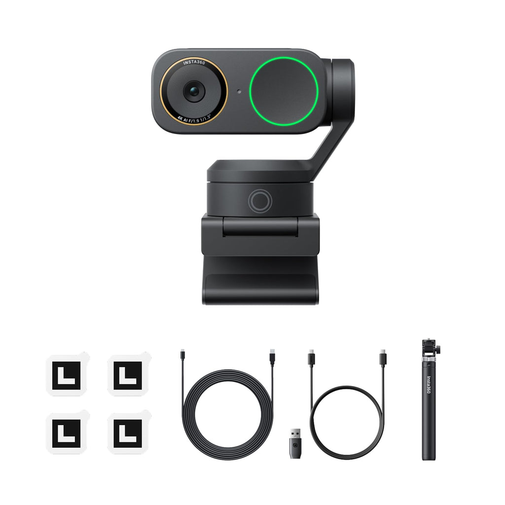 Insta360 Link2 Pro - 4K PTZ Webcam for PC/Mac