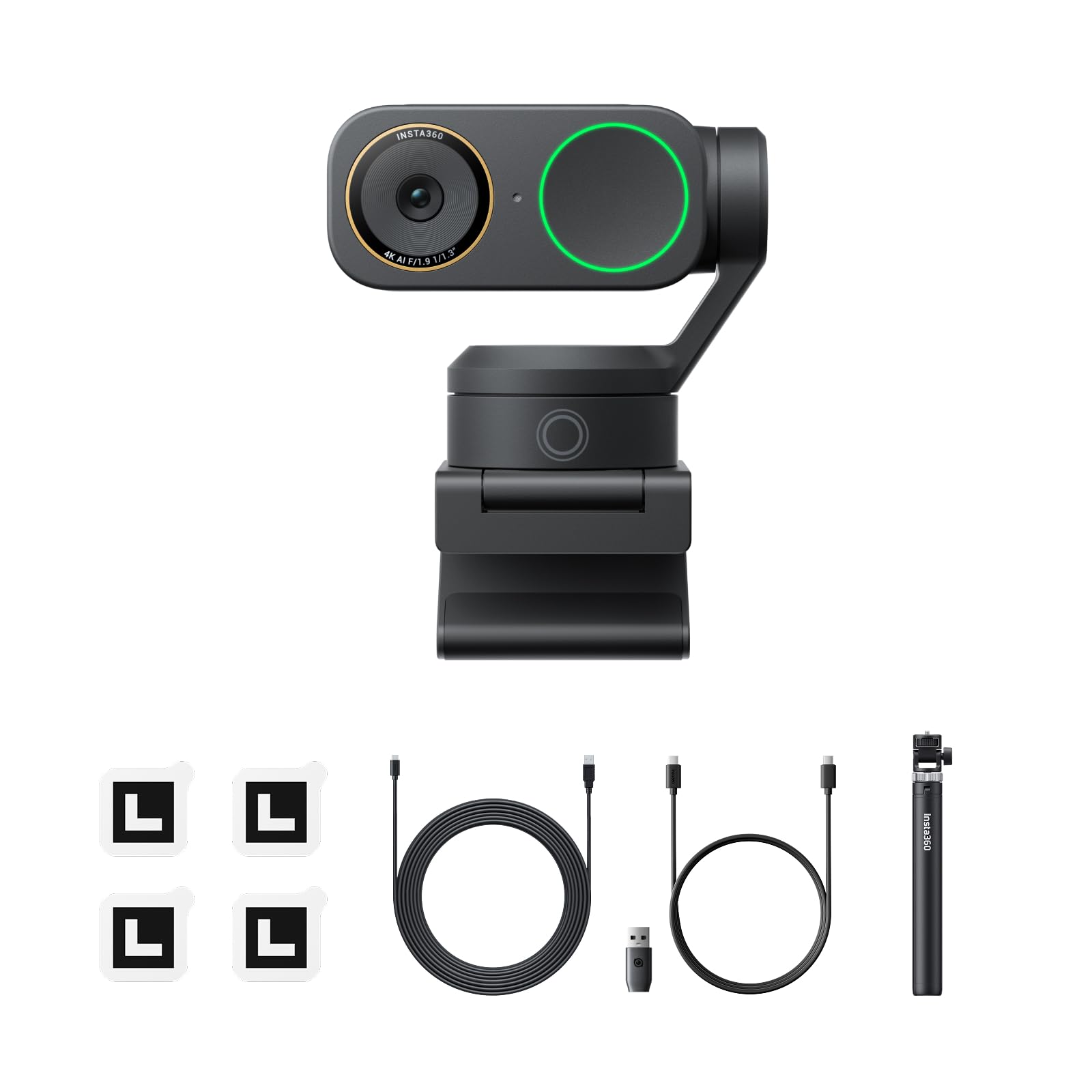 Insta360 Link2 Pro - 4K PTZ Webcam for PC/Mac