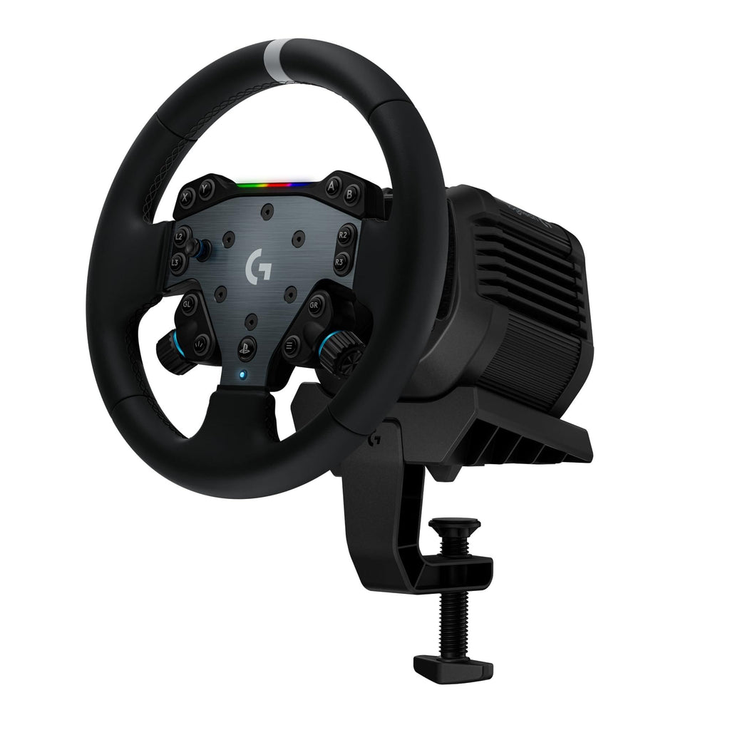 Logitech G RS50 System, 3-Piece Sim Racing Steering Wheel Setup - RS50 Wheel Base with 8 Nm Direct Drive