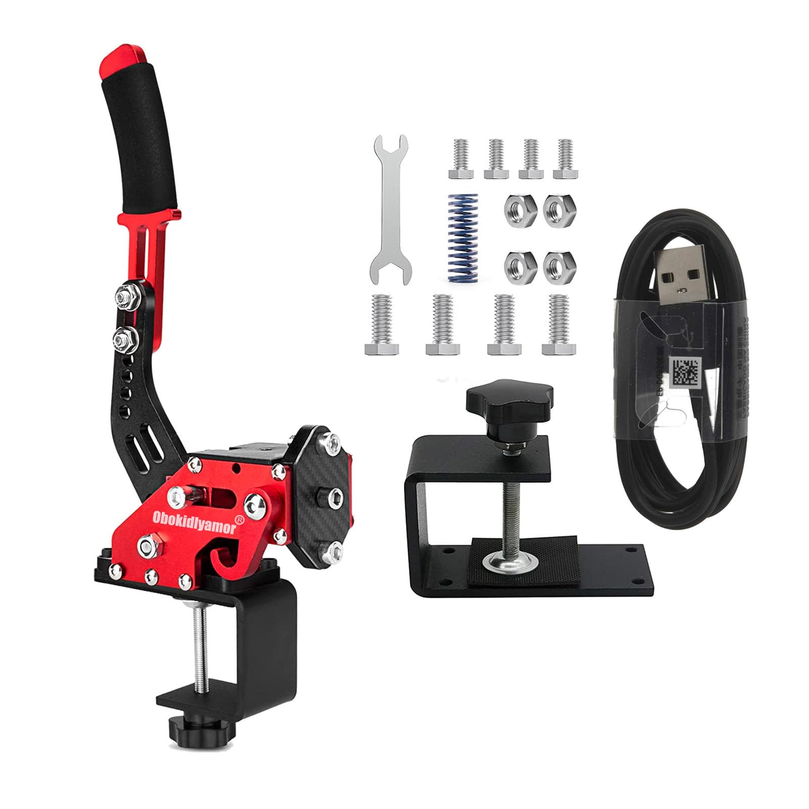 4-in-1 USB Racing Handbrake Clamp for Logitech & Thrustmaster