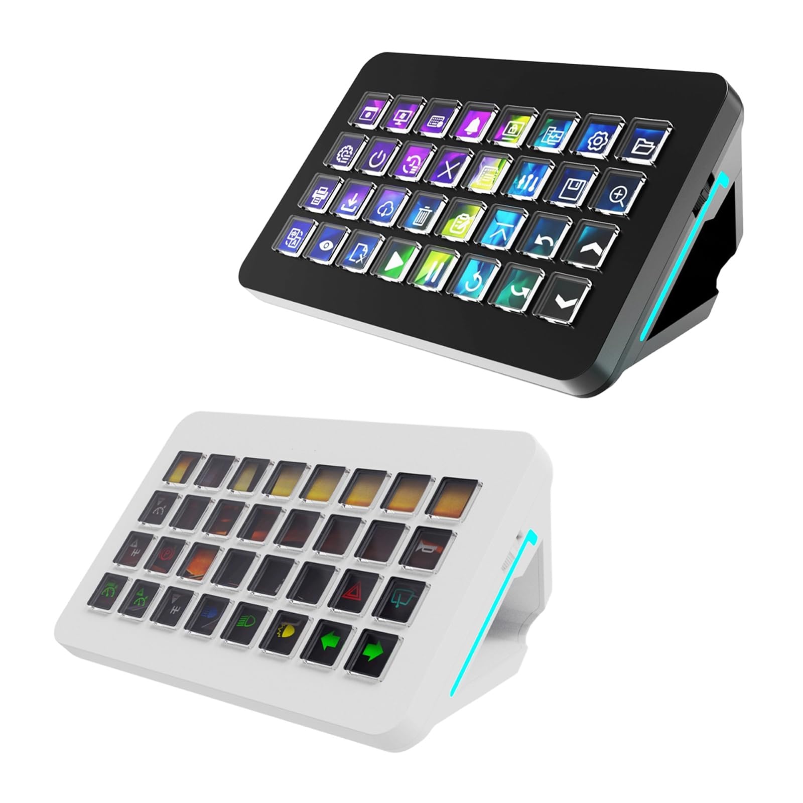 budebuse Broadly Compatible 32 Visual Control Programmable Keyboard for Streamdeck Live Streaming Control and Setting Video Editing Keyboards