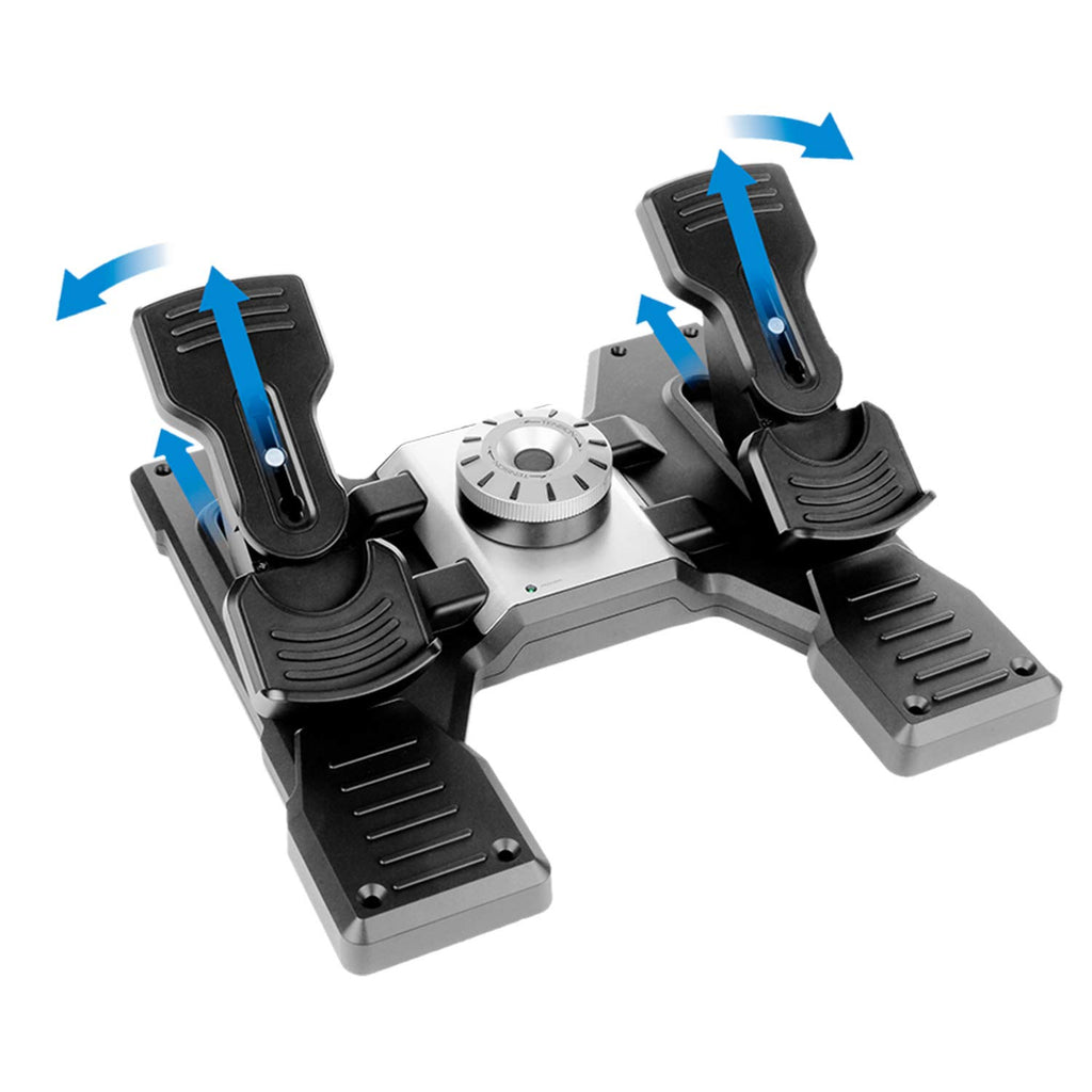 logitech G X56 H.O.T.A.S Throttle and Joystick Flight Simulator Game Controller + Pro Flight Rudder Pedals Bundle