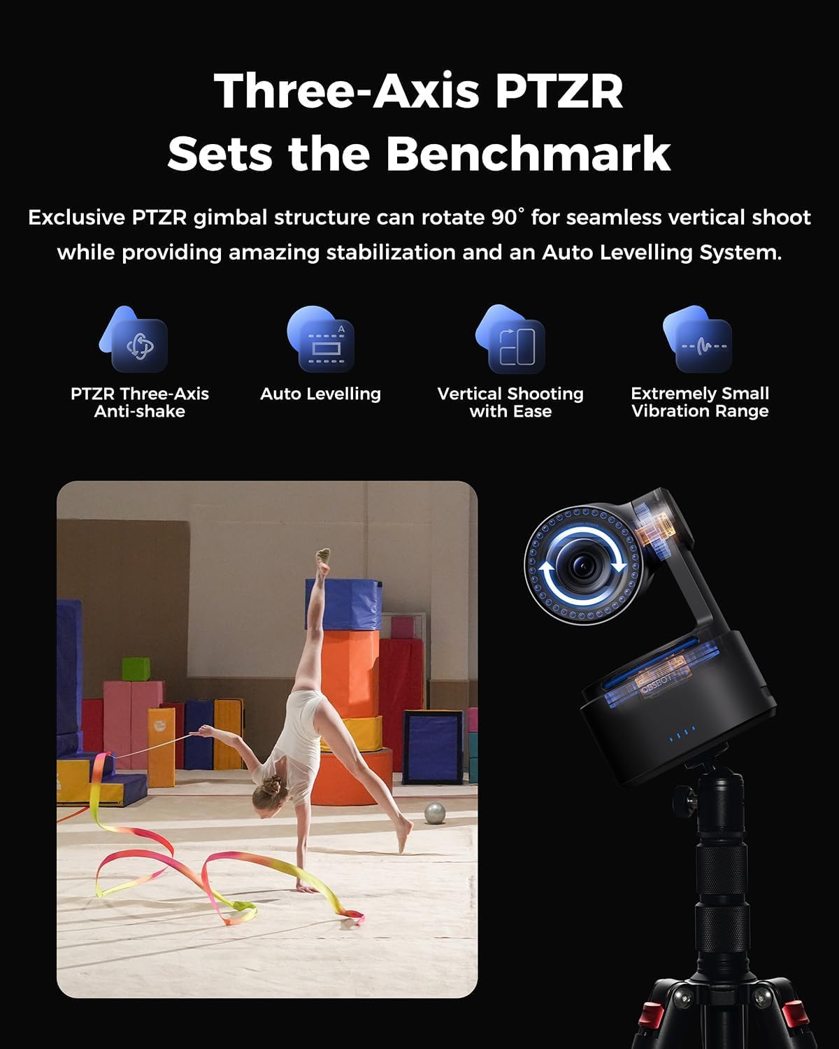 OBSBOT Tail 2 4K Webcam with Built-in NDI HX3 AI Auto-Tracking PTZ Camera, Bundle with Remote Controller, for Professional Streaming, Video Conferencing & Multi-Camera Setup Works with Zoom Teams OBS