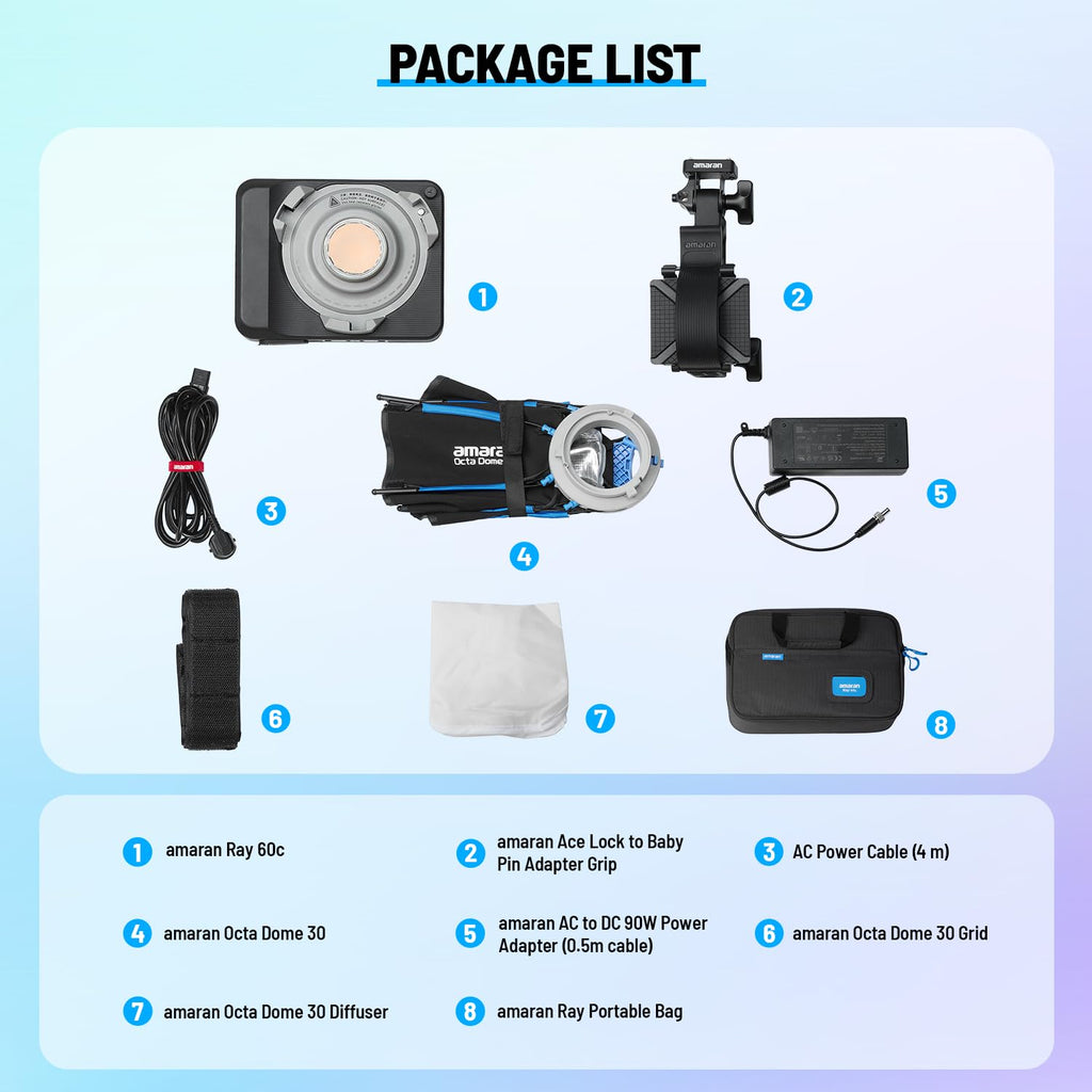 amaran RGB LED Light,Portable Studio Light for Live Streaming,Meeting,Home Office Photography,YouTube,Tiktok,Recording,Wedding,Film,Vlog
