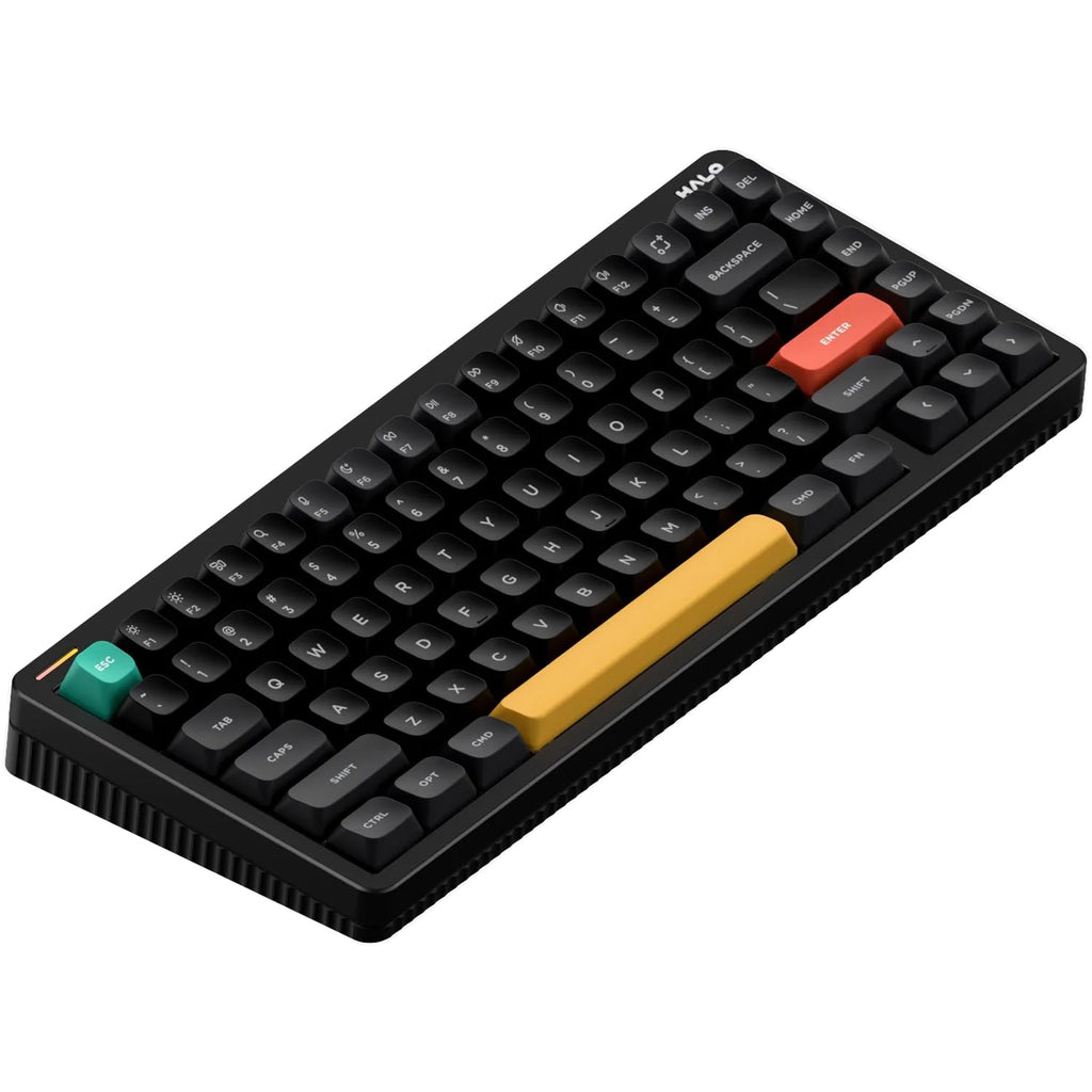 nuphy Halo V2 IO Wireless Mechanical Keyboard with PBT Keycaps,Hot Swappable Custom Gaming Keyboard,Aluminum Alloy Frame,RGB Backlit,Gasket Structure,BT5.0/USB-C/2.4GHz Low Latency Office Keyboards