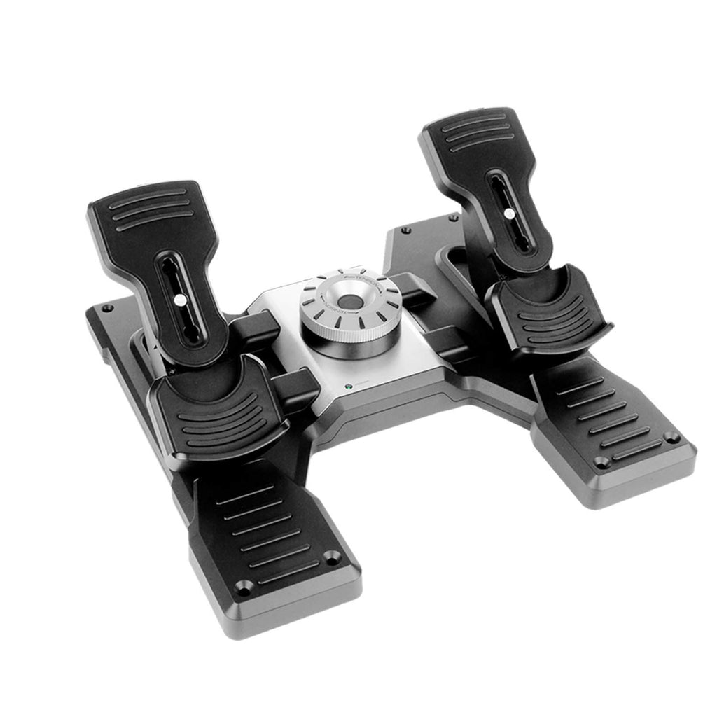 logitech G X56 H.O.T.A.S Throttle and Joystick Flight Simulator Game Controller + Pro Flight Rudder Pedals Bundle