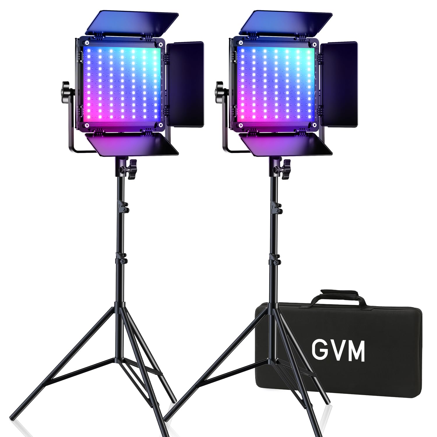 GVM 800D RGB LED Video Lighting Kit with App Control