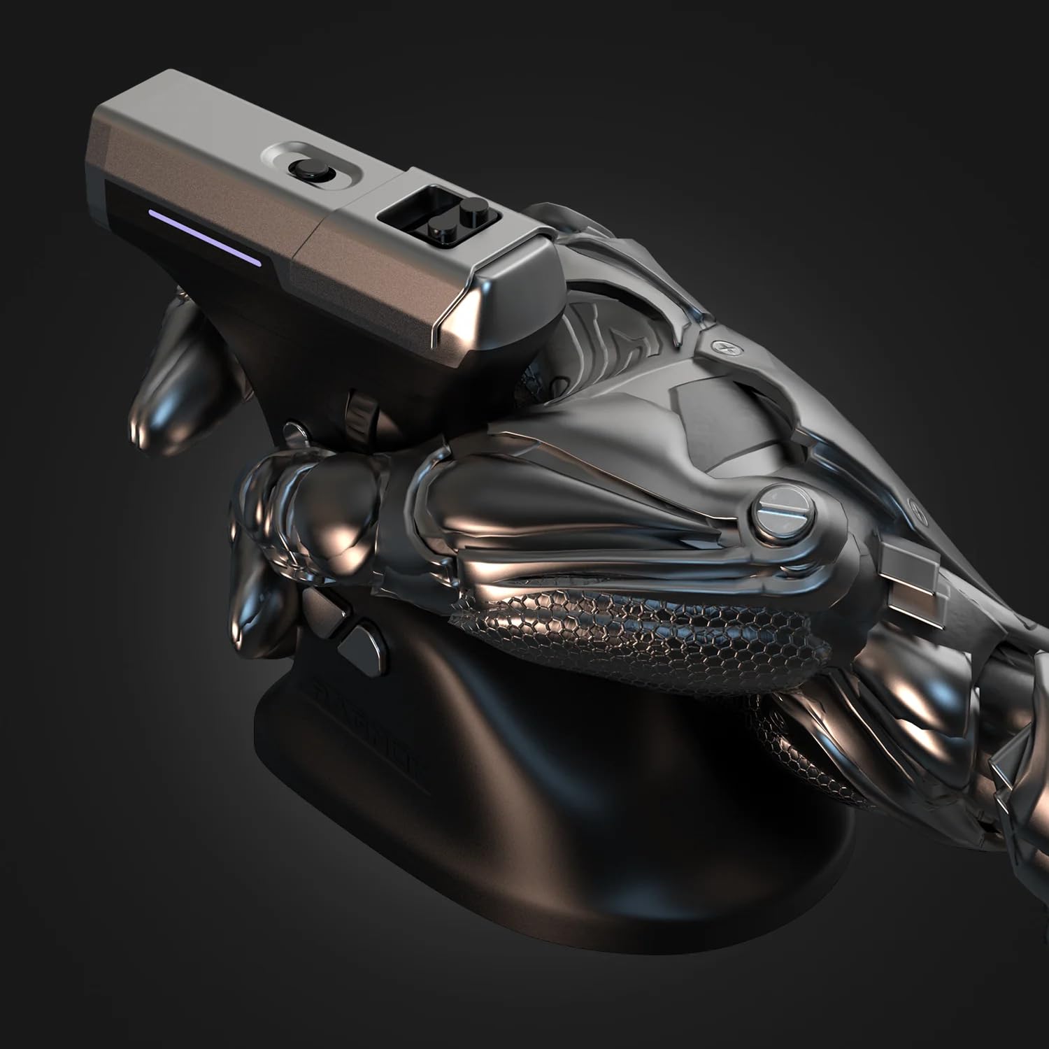 RAGNOK ErgoStrike7: Next-Gen FPS Gaming Mouse with Recoil (Black) - FPS Gun Grip Mouse, Ergonomic Vertical Design, Wireless/Wired USB for PC Gamers
