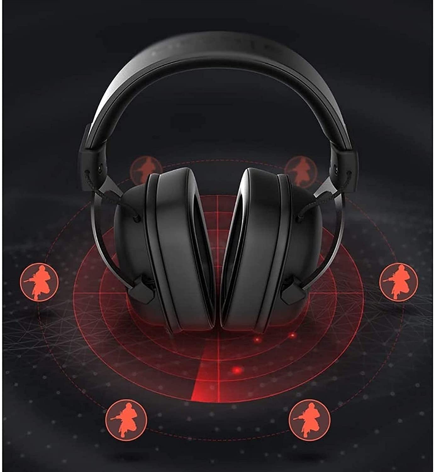 zhanghong Gaming Headset 3.5mm Wired Bass Stereo Noise Isolation Gaming Headphones with Mic for Laptop Computer, Cellphone, PS4 and so on- Volume Control