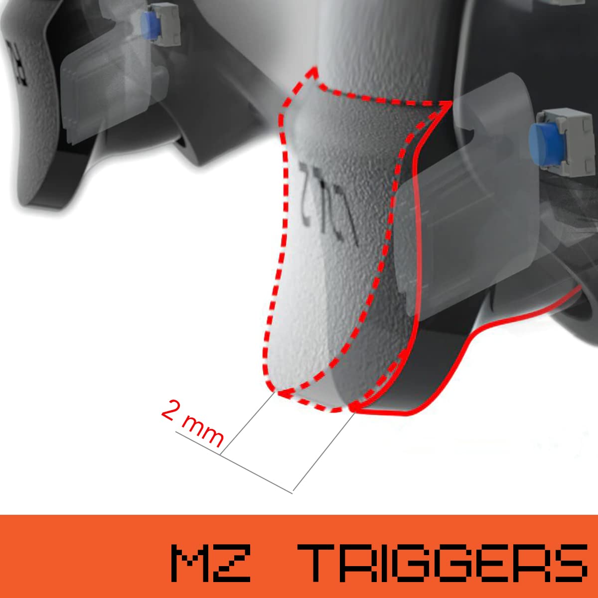 MODDEDZONE Smart Extreme E-Sports Modded Controller + Anti Recoil | Remappable Paddles | Interchangeable Thumbsticks | Hair Triggers | Tactical Buttons | Compatible with PS5 & PC | APP controlled