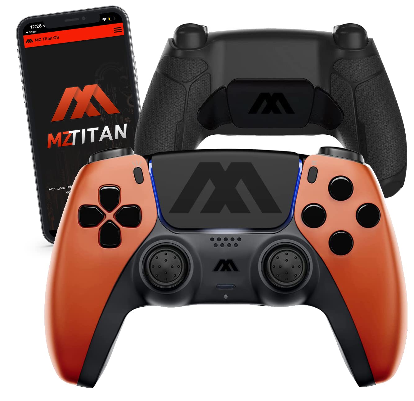 MODDEDZONE Smart Extreme E-Sports Modded Controller + Anti Recoil | Remappable Paddles | Interchangeable Thumbsticks | Hair Triggers | Tactical Buttons | Compatible with PS5 & PC | APP controlled