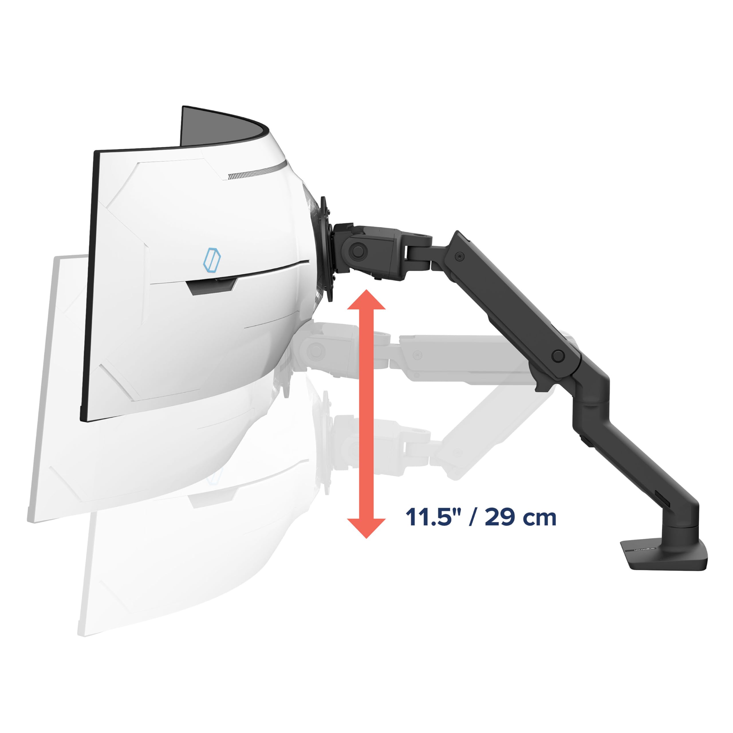 Ergotron – HX Single Heavy Duty Monitor Arm, VESA Desk Mount