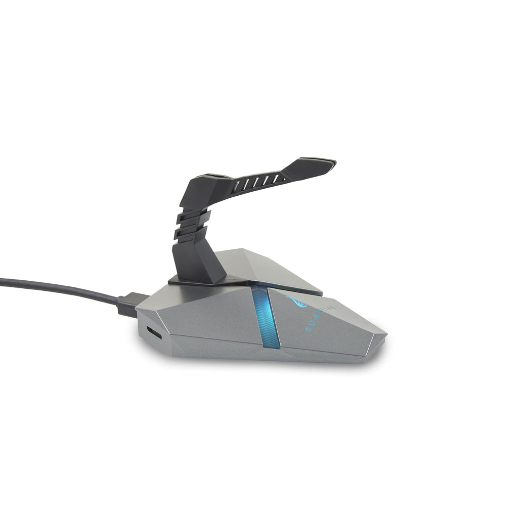 SureFire Axis Gaming Mouse Bungee Hub - 3X USB 3.2 GEN 1 Ports - Mouse Cable Holder Gaming - Mouse Bungee RGB - microSD - Cable-Holder Mouse - PC & Notebook - Gaming USB-hub I Powered by Verbatim