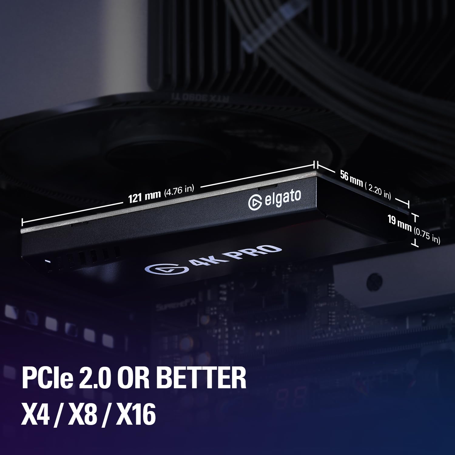 Elgato 4K Pro Internal Capture Card, 8K60 Passthrough