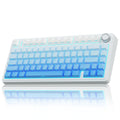 AULA Wireless Mechanical Keyboard,Gasket Hot Swappable Custom Keyboard,RGB Backlit,Pre-lubed Linear Switches,Side Printed PBT Keycaps,2.4GHz/USB-C/Bluetooth Mechancial Gaming Keyboard
