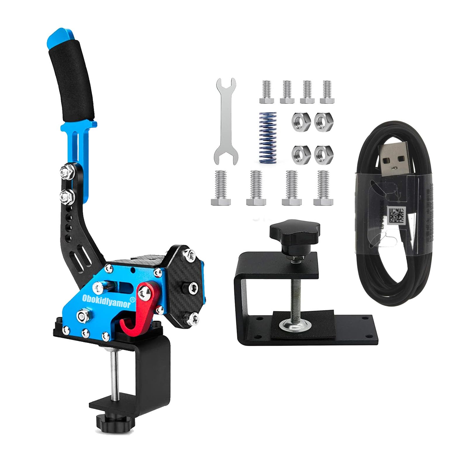 4-in-1 USB Racing Handbrake Clamp for Logitech & Thrustmaster