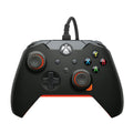 PDP Wired Xbox Gaming Controller: Gamepad Licensed for Xbox Series X|S, Xbox One, PC, Audio Controls, 8ft Cable, 3.5mm jack, Mappable Buttons/Triggers, Companion App: Atomic Black (Black and Orange) (Renewed)