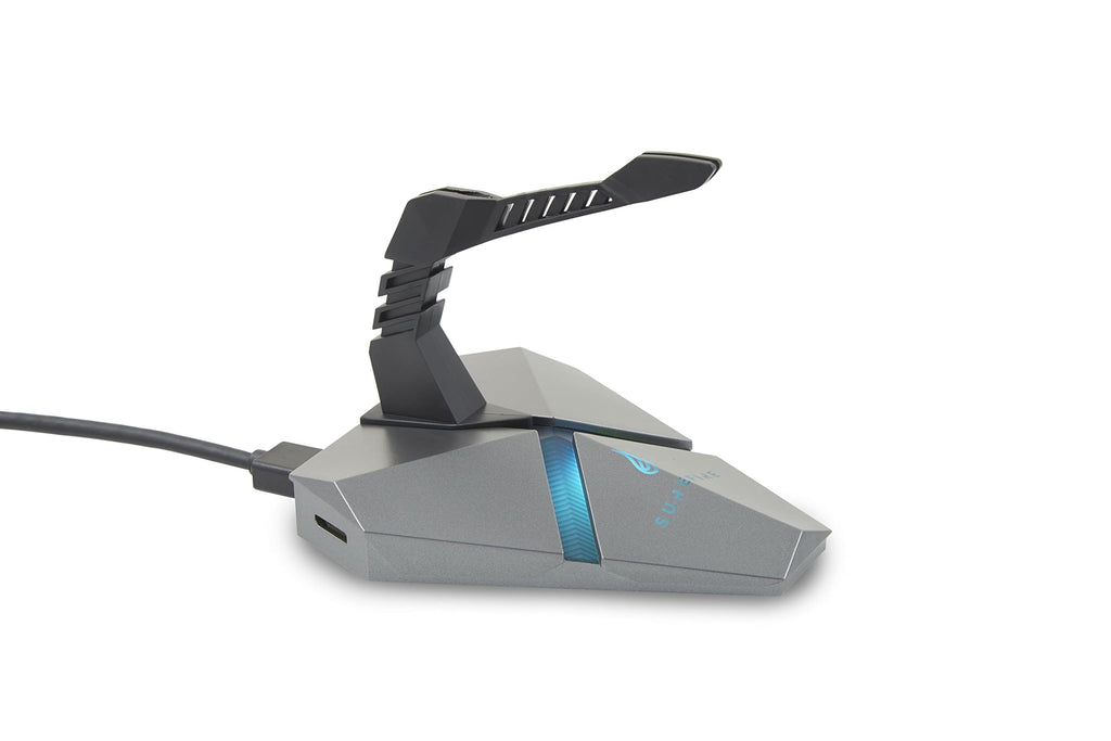 SureFire Axis Gaming Mouse Bungee Hub - 3X USB 3.2 GEN 1 Ports - Mouse Cable Holder Gaming - Mouse Bungee RGB - microSD - Cable-Holder Mouse - PC & Notebook - Gaming USB-hub I Powered by Verbatim
