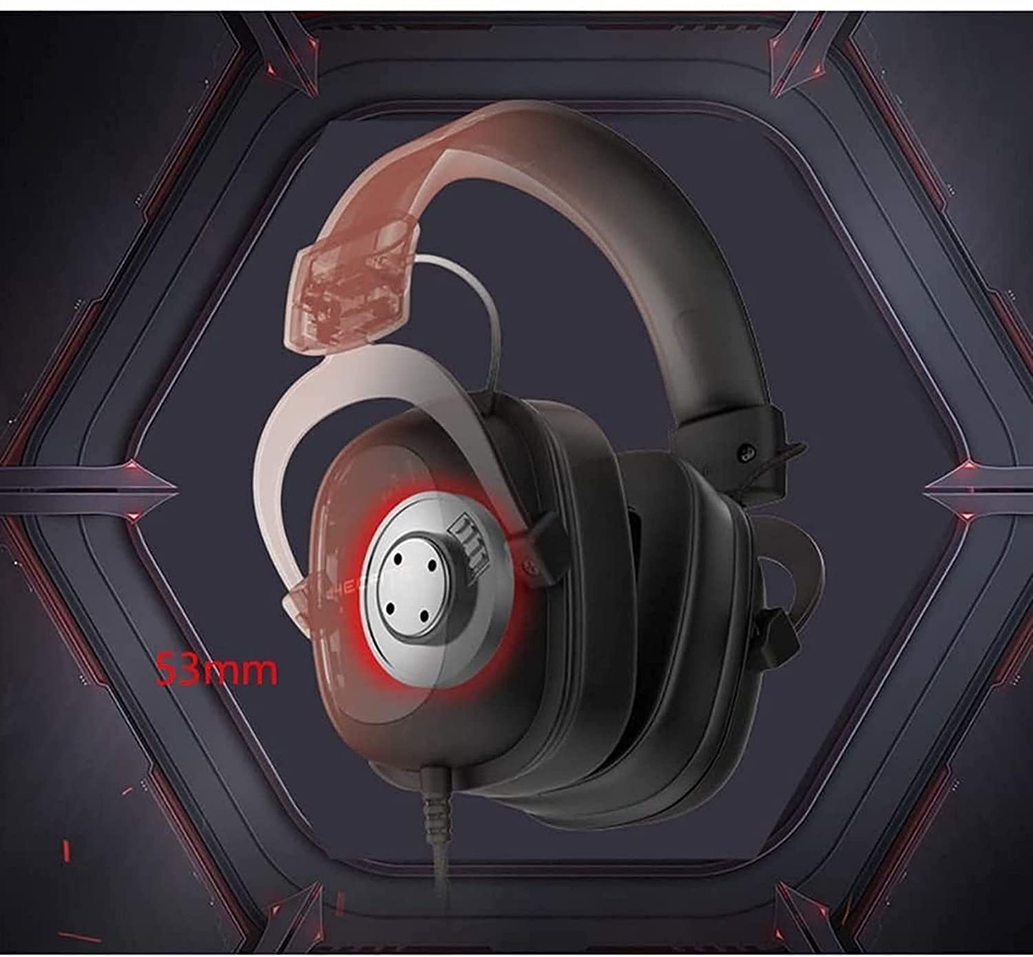zhanghong Gaming Headset 3.5mm Wired Bass Stereo Noise Isolation Gaming Headphones with Mic for Laptop Computer, Cellphone, PS4 and so on- Volume Control