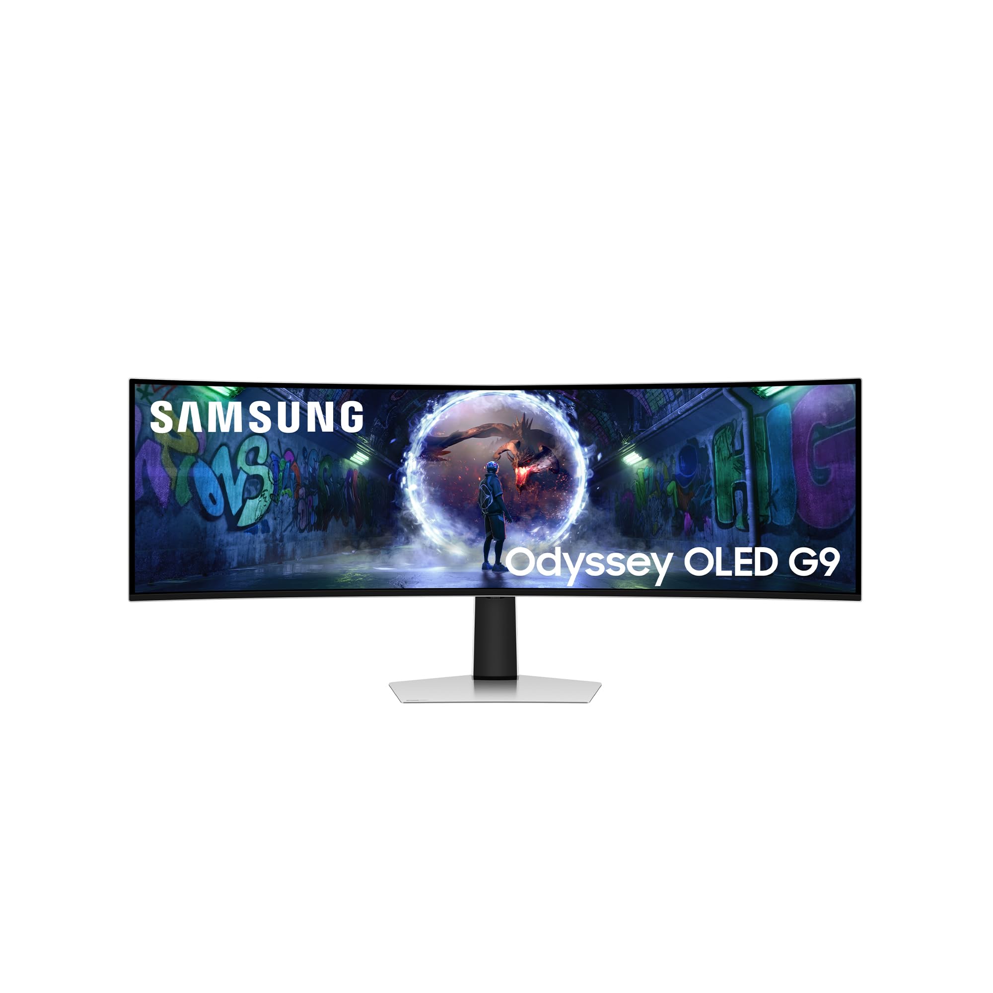 Samsung 49 Inch Odyssey OLED G9 G93SD, DQHD (5120 x 1440), Gaming Monitor, PC Screen, 240 Hz, OLED Glare Free, 0.03 ms Response Time, Gaming Hub, LS49DG934SUXEN