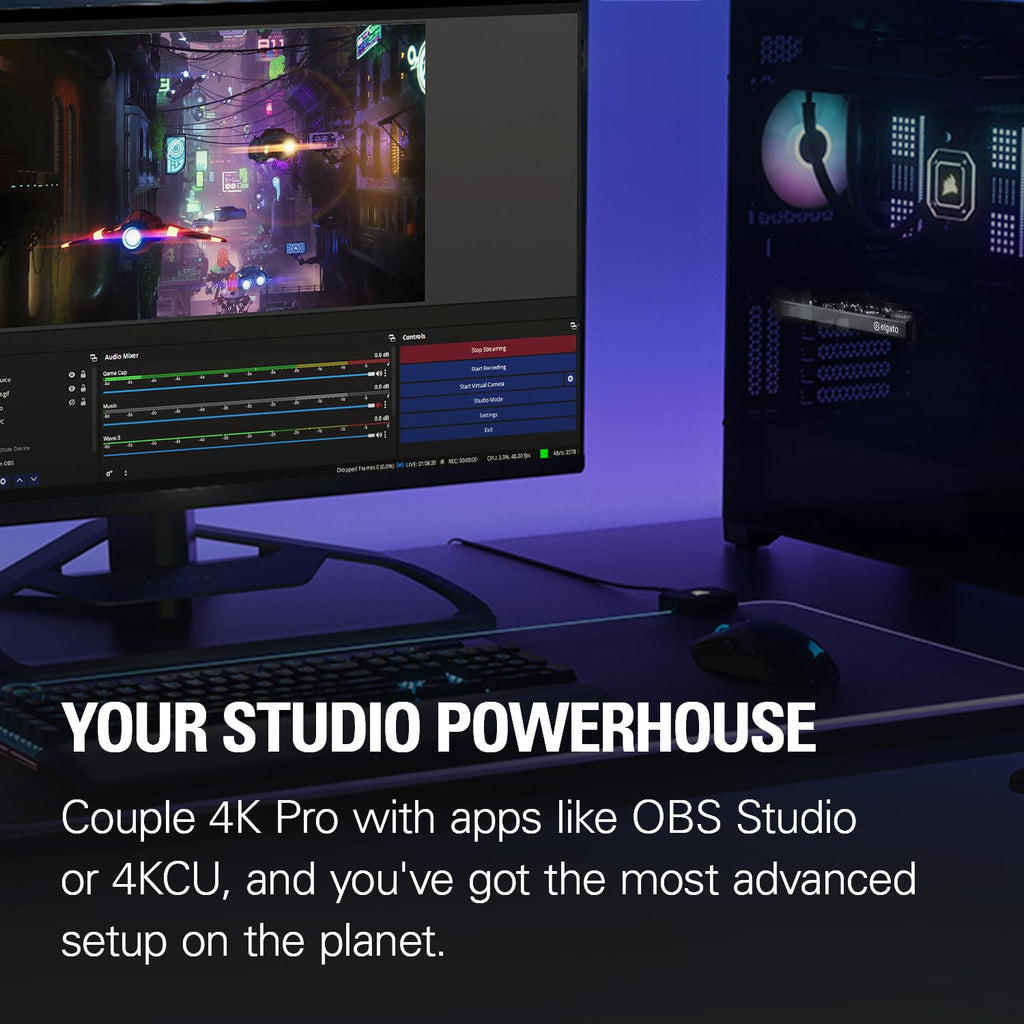Elgato 4K Pro Internal Capture Card, 8K60 Passthrough