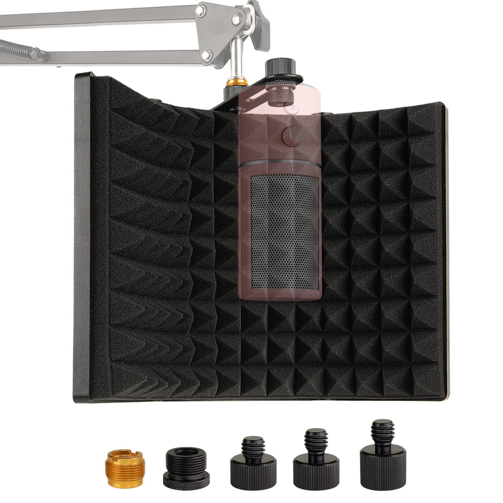 Frgyee Microphone Isolation Shield for Streaming & Recording