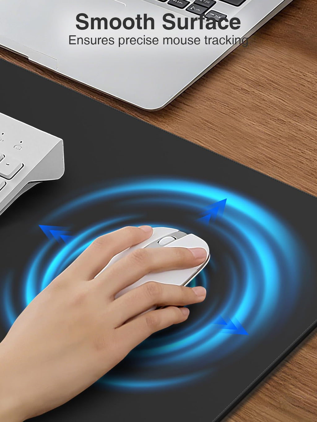 Wireless Charging Mouse Pad with Phone Stand, 31.5"x15.8" Large