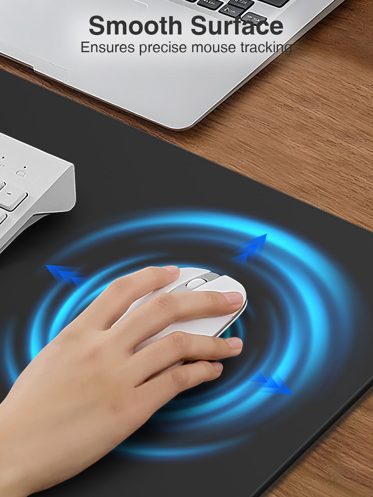 Wireless Charging Mouse Pad with Phone Stand, 31.5"x15.8" Large
