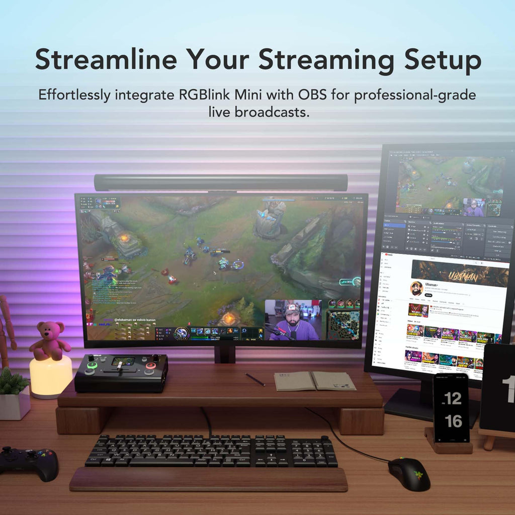 RGBlink Video Capture Card for Streaming, Capturadora de Video Game Capture Card for PS5/4 Pro, Xbox Series to OBS, Twitch, Zoom,YouTube