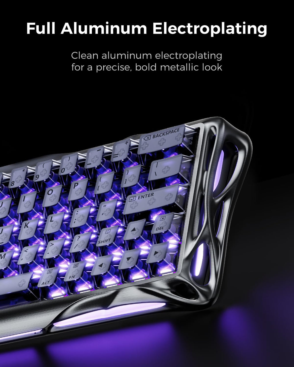 GravaStar Mercury V60 Pro 60% HE Magnetic Gaming Keyboard, True 8kHz Polling Rate, 0.125ms Latency, Dynamic Rapid Trigger, 0.005mm Adjustable Actuation, Full Aluminum Frame
