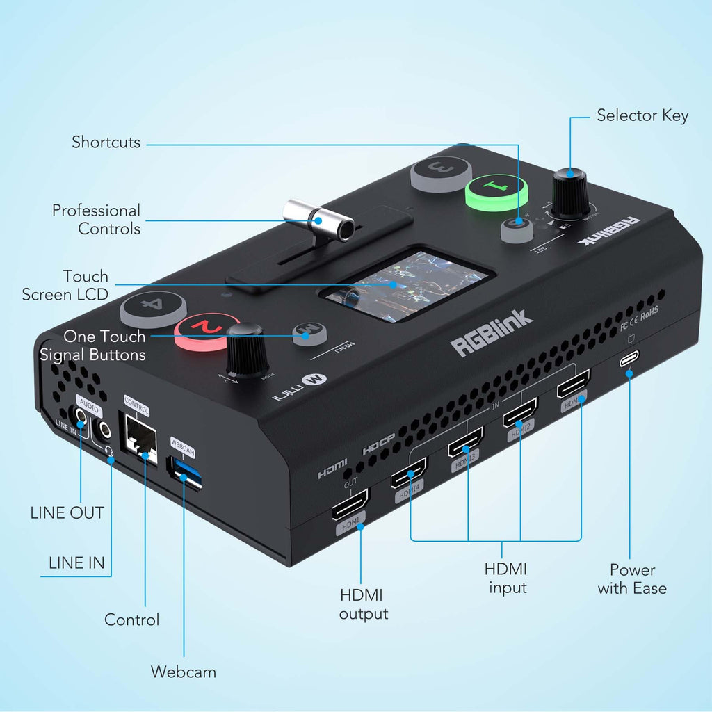 RGBlink Video Capture Card for Streaming, Capturadora de Video Game Capture Card for PS5/4 Pro, Xbox Series to OBS, Twitch, Zoom,YouTube