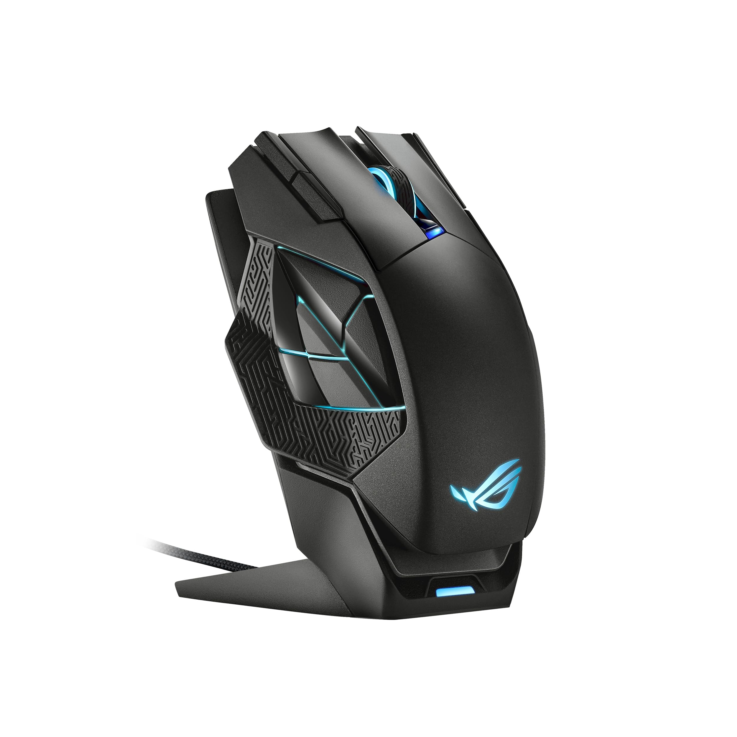 ASUS ROG Harpe Ace Aim Lab Edition Gaming Mouse, 54 g Ultra-Lightwieght, Connectivity (2.4GHz RF, Bluetooth, Wired), 36K DPI Sensor, 5 Programmable Buttons, ROG SpeedNova, Esports & FPS Gaming, Black