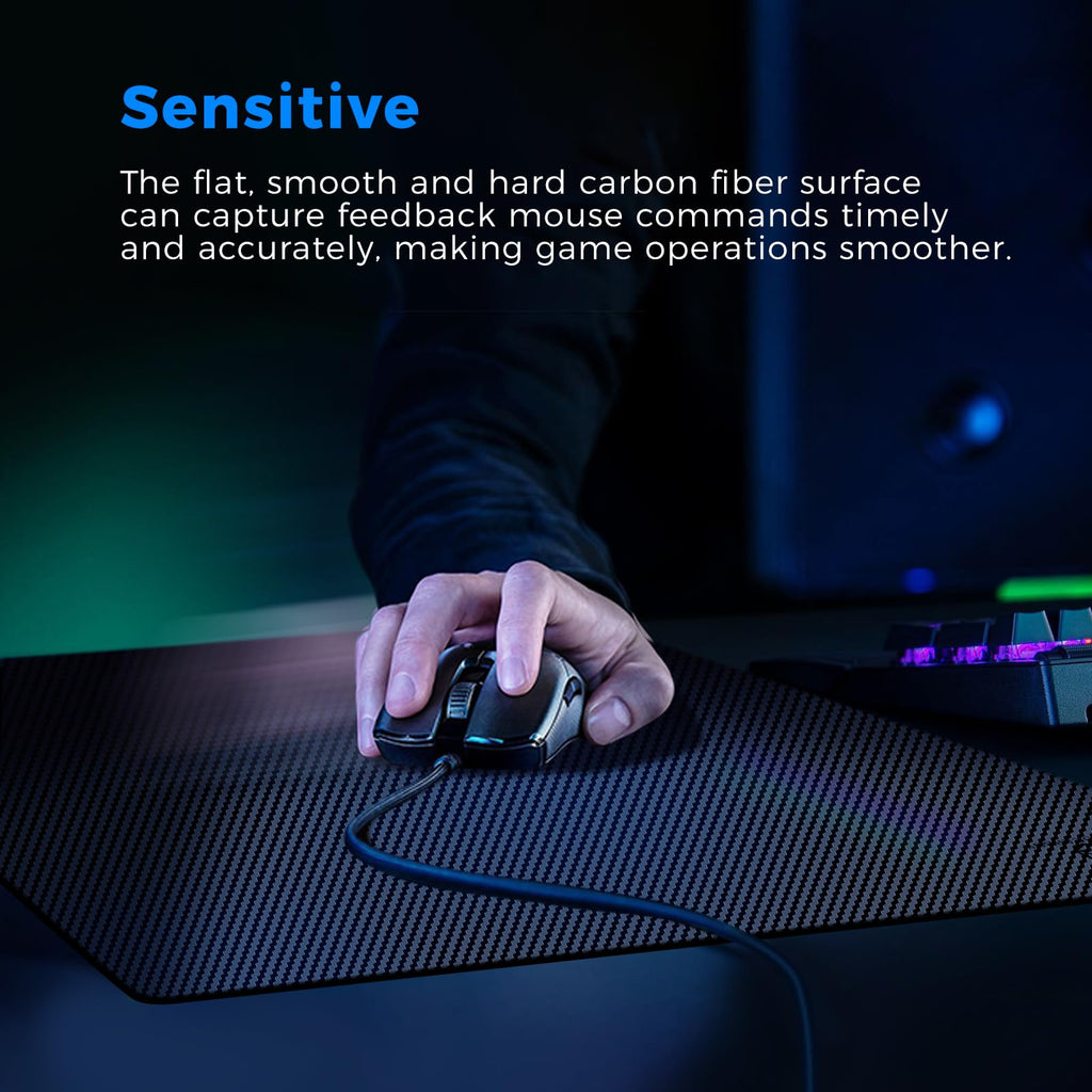 MONOCARBON Real Carbon Fiber Mouse Pads
