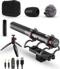 Movo X1 Supercardioid Shotgun Microphone - 3.5mm/XLR/USB-C Camera Mic for DSLR, Smartphones, and Computers - Professional Boom Microphone with Advanced Audio Controls, Tripod, and Accessories