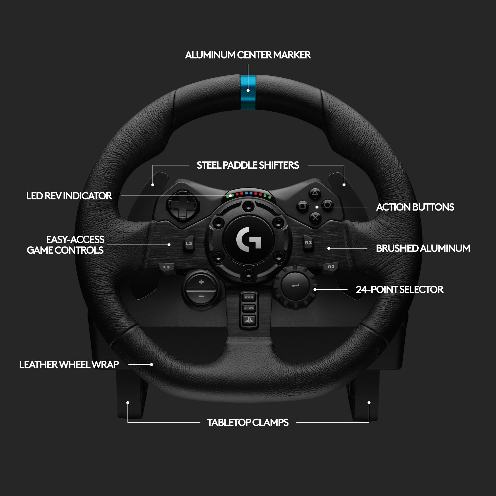 Logitech G923 Racing Wheel and Pedals