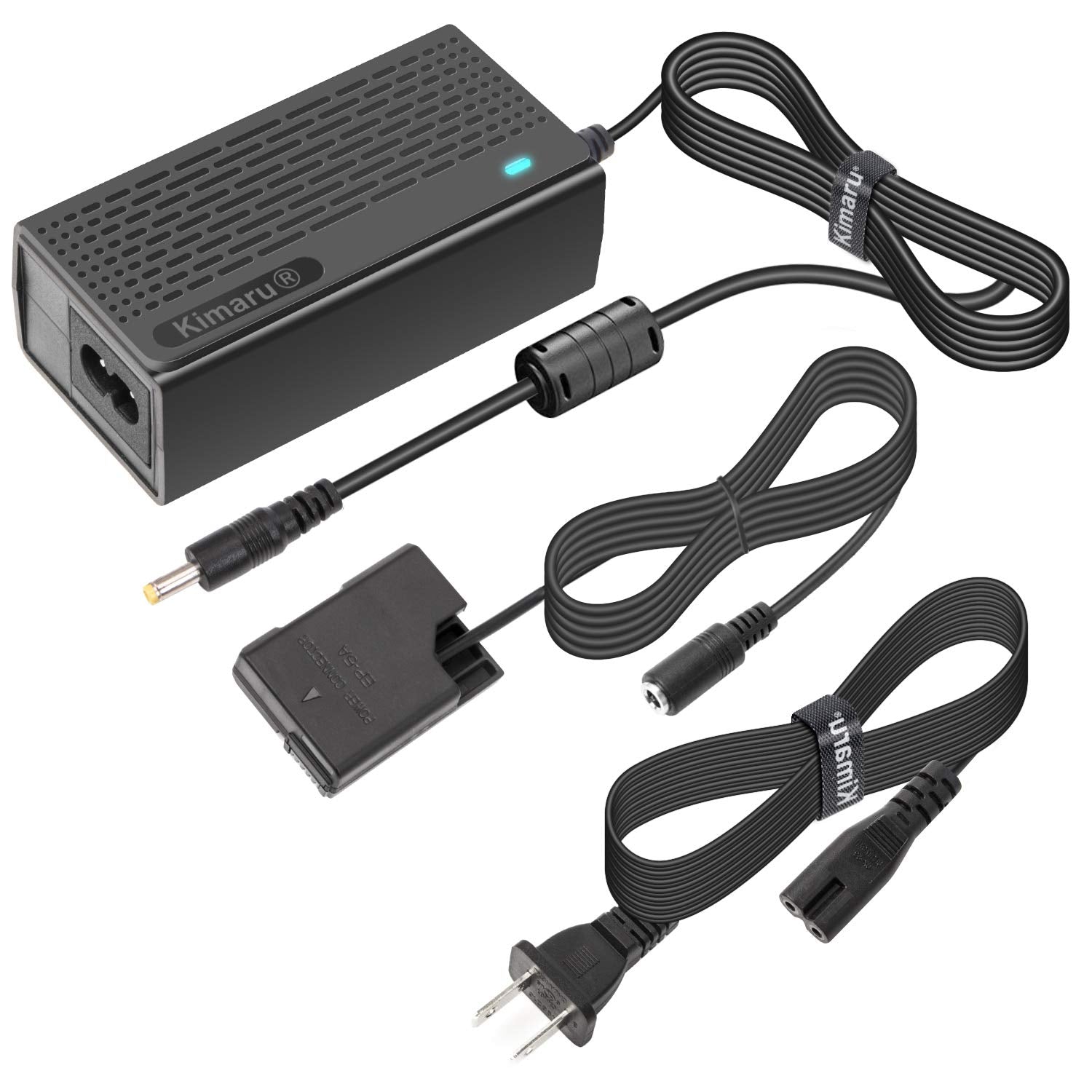 Kimaru EN-EL14a Dummy Battery EH-5a AC Power Adapter EP-5A DC Coupler Kit for Nikon D3500 D3400 D3300 D3200 D3100 D5600 D5500 D5300 D5200 D5100 Df COOLPIX P7000 P7100 P7700 P7800 Cameras
