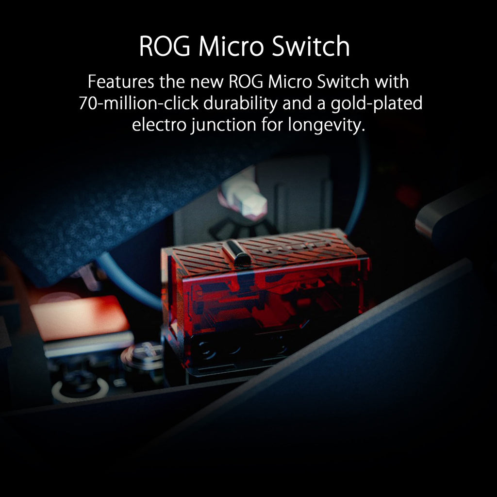 ASUS ROG Harpe Ace Aim Lab Edition Gaming Mouse, 54 g Ultra-Lightwieght, Connectivity (2.4GHz RF, Bluetooth, Wired), 36K DPI Sensor, 5 Programmable Buttons, ROG SpeedNova, Esports & FPS Gaming, Black