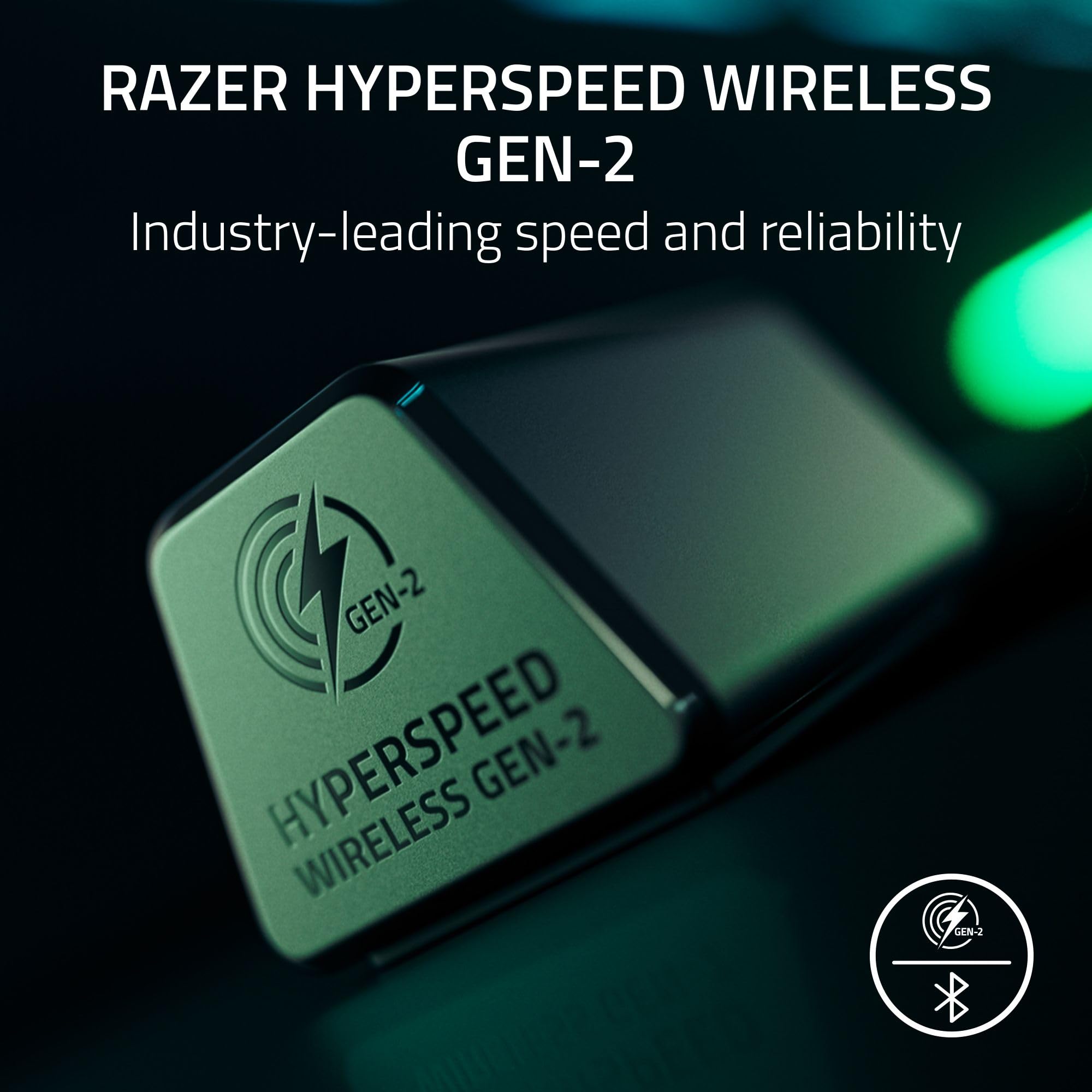 Razer BlackShark V3 Pro Wireless ANC Gaming Headset for PC: Full Band Mic - 50mm Drivers - 2.4 GHz, Bluetooth, USB, 3.5mm - Works with Mac, PS5, Nintendo Switch, Smartphone - 70 Hr Battery - White