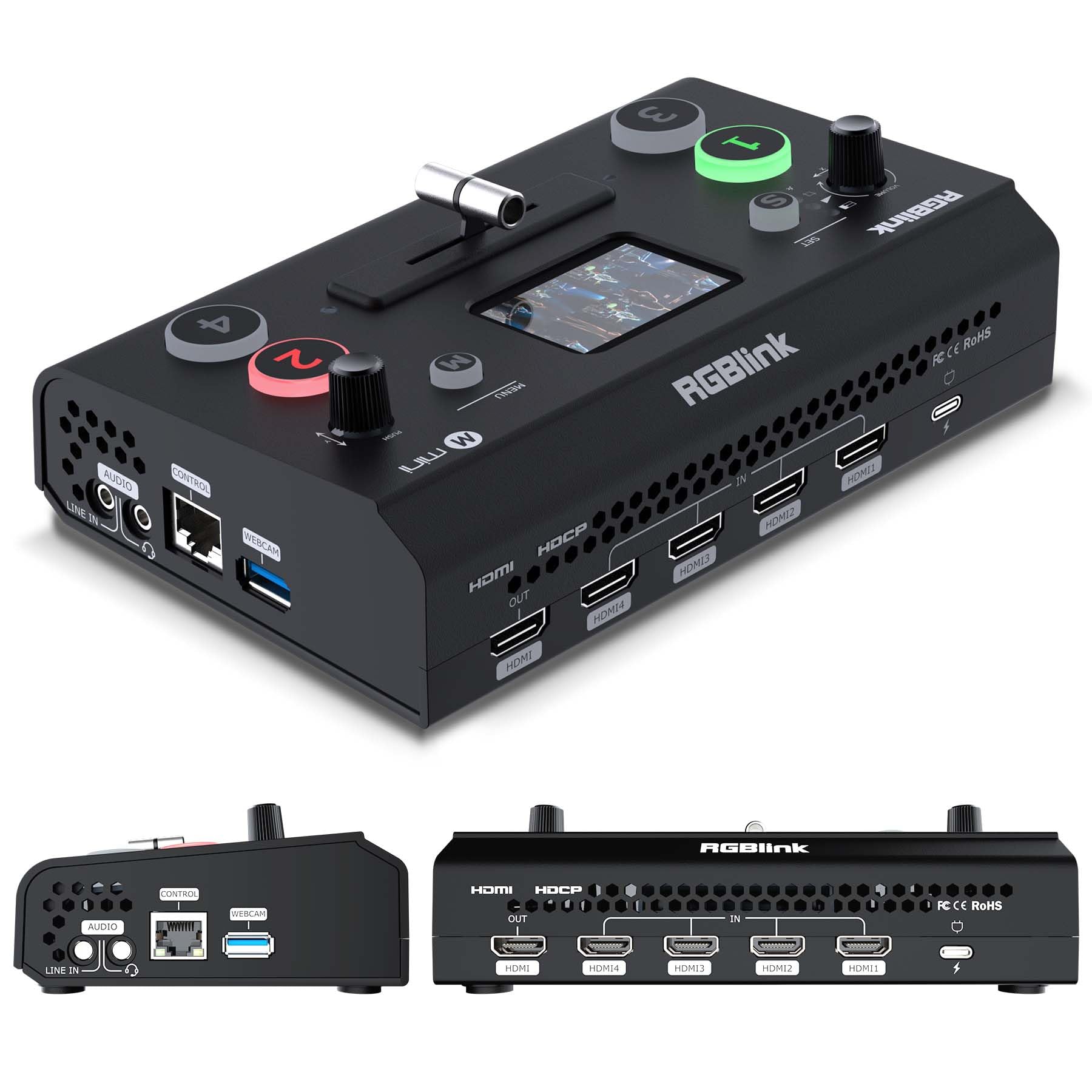 RGBlink Video Capture Card for Streaming, Capturadora de Video Game Capture Card for PS5/4 Pro, Xbox Series to OBS, Twitch, Zoom,YouTube