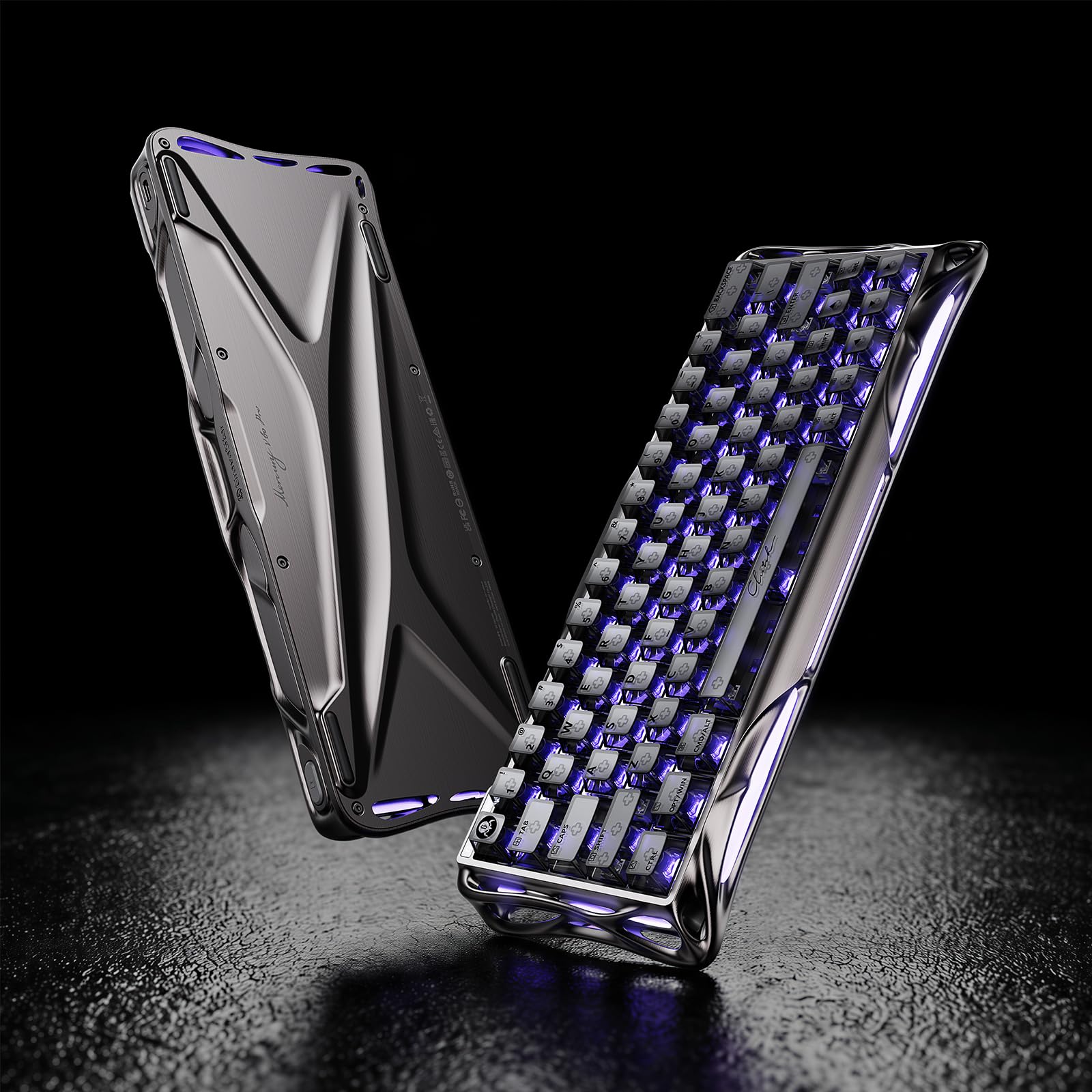 GravaStar Mercury V60 Pro 60% HE Magnetic Gaming Keyboard, True 8kHz Polling Rate, 0.125ms Latency, Dynamic Rapid Trigger, 0.005mm Adjustable Actuation, Full Aluminum Frame