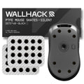 Wallhack Mouse Skates | Premium Universal Skates for Gaming Mice | Ultra-Smooth Glide on Cloth & Glass Pads | Customize Speed & Control | Fast, Easy to Apply