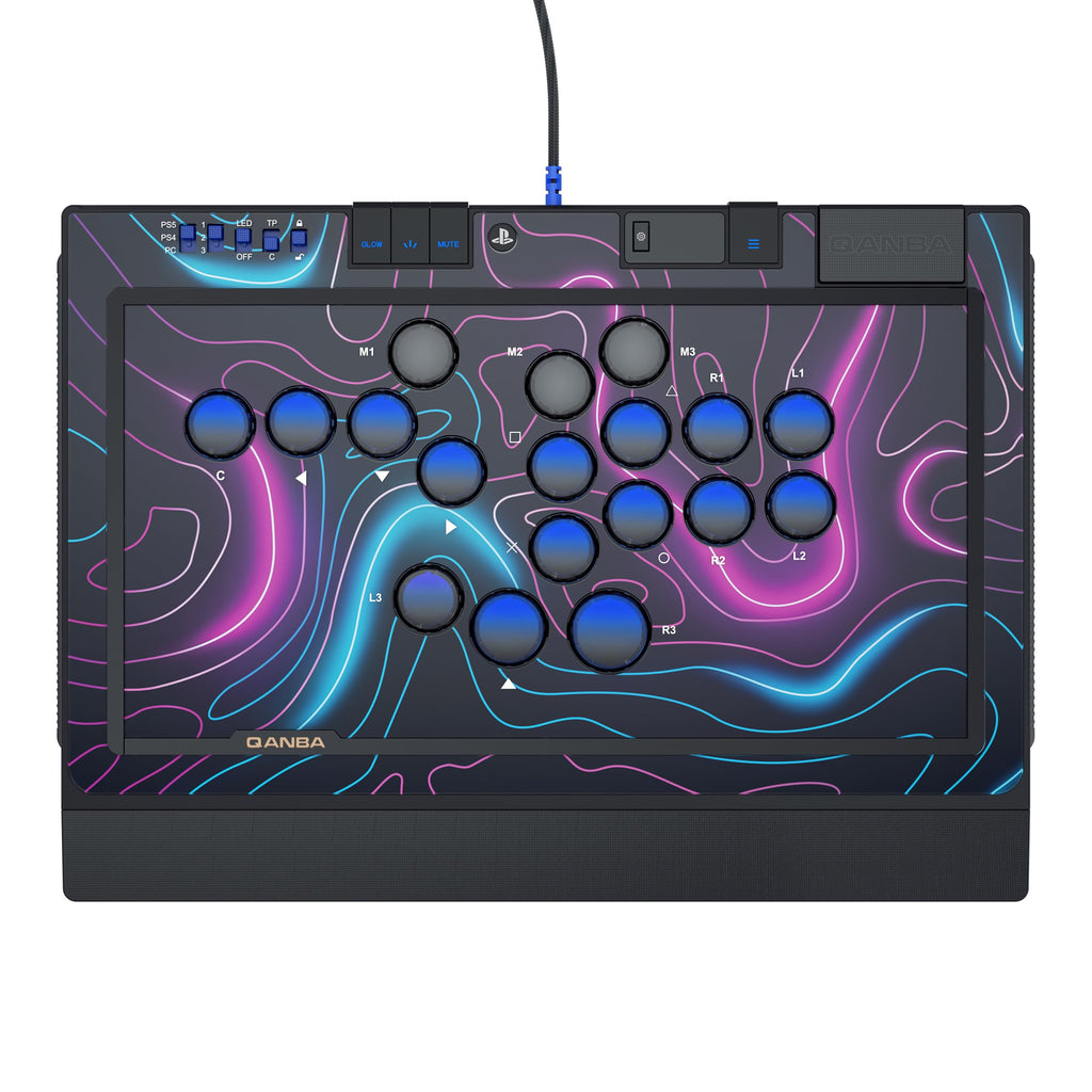 Qanba Sapphire S1 Leverless Arcade Controller for Fighting Games